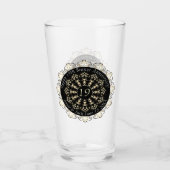 8e/19e bruiloft Jubileum Bronze Medallion Tekst Glas (Voorkant)