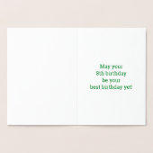 8e anniversaire - Audacieux "8 ans !" Carte Gold F (Intérieur)