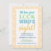 8e anniversaire Invitation Libellé (Devant)