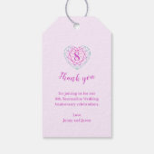 8e anniversaire mariage étiquettes cadeaux cardiaq (Dos)