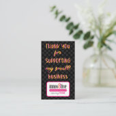 8e + Carte de visite de Merci Posh (Debout devant)