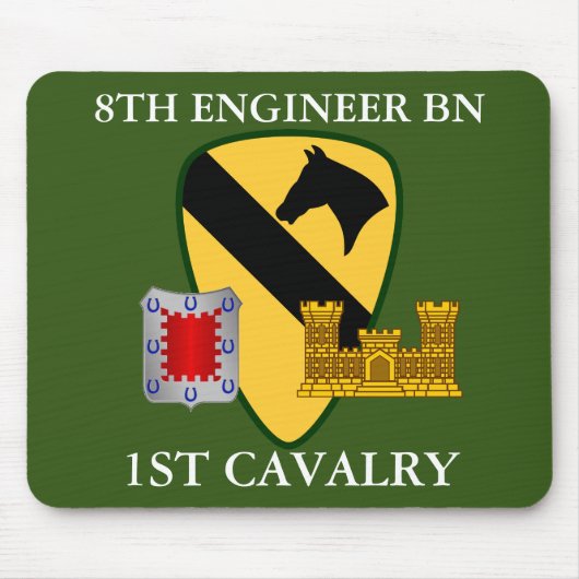 8E ENGINEER BATTALION 1STE CAVALRY MUISMAT (Voorkant)