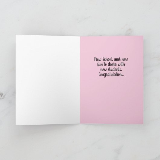 8e Graad Afstuderen Kaart met Tulp (Binnen)