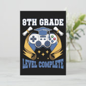 8e Graad Niveau Complete Gaming Gamer Afstuderen Kaart (Staand voorkant)