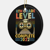 8e GRADE Level Complete 2022-videospellen Keramisch Ornament (Links)