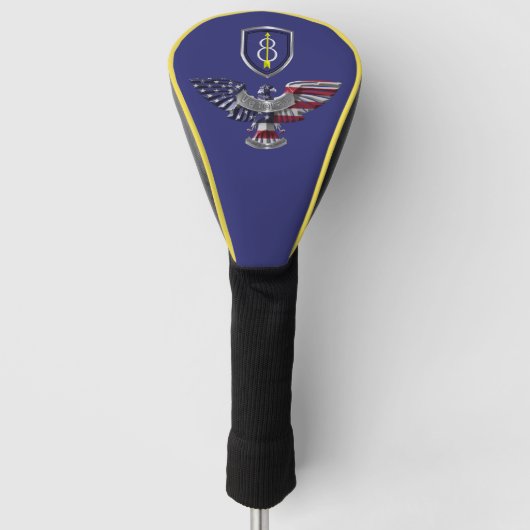 8e infanteriedivisie "Pathfinder" Eagle Golfheadcover (Voorkant)