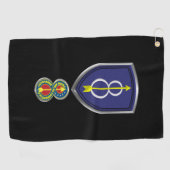 8e Infanteriedivisie "Pathfinder" Patch Golfhanddoek (Horizontaal)