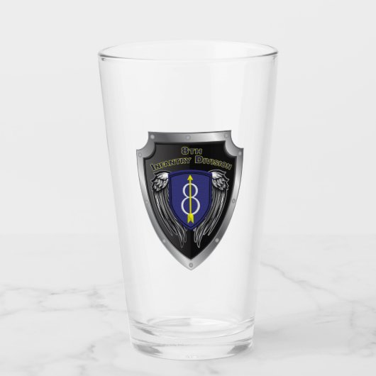 8e infanteriedivisie "Pathfinder"-schild Glas (Voorkant)
