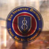 8e infanteriedivisie  raamsticker (Vel 2)