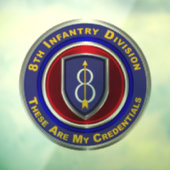 8e infanteriedivisie  raamsticker (Vel 3)