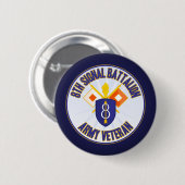 8e Infanteriesignaal Bn Speciale Req Ronde Button 5,7 Cm (Voorkant /achterkant)