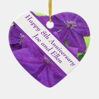 8e Jubileum, Clematis Keramisch Ornament