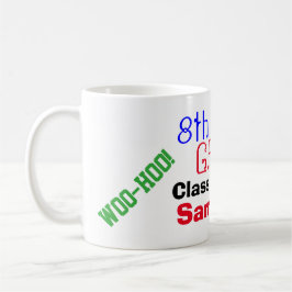 8e klas Afstuderen kijk uit middelbare school Koffiemok