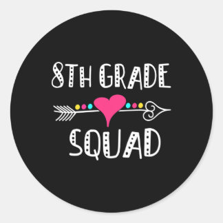 8e klas-leraar-lerarenteam terug naar Schoo Ronde Sticker