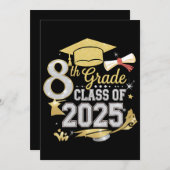 8e klas van 2025 Afstuderen Afstuderen Kaart (Voorkant / Achterkant)