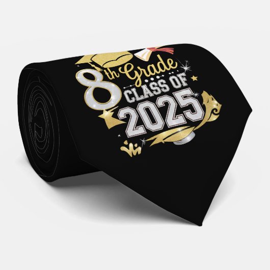 8e klas van 2025 Afstuderen Afstuderen Stropdas (Opgerold)