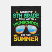 8e klas weg naar middelbare school klas eerste zom fleece deken (Voorkant)