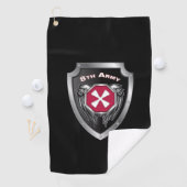 8e landveteraan - aangepast schild golfhanddoek (Insitu)