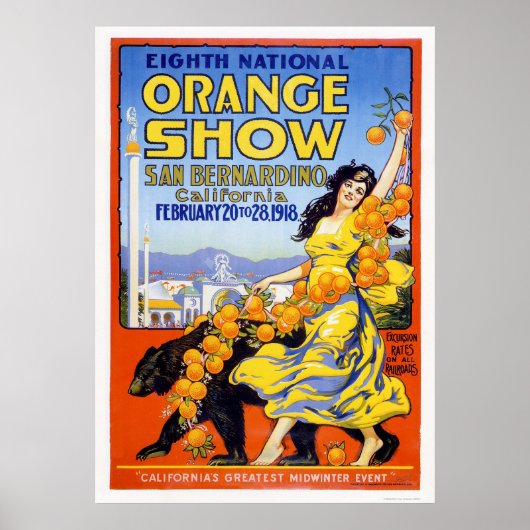 8e nationaal Oranje Show 1918 Poster (Voorkant)