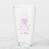 8e verjaardag 8 jaar liefde Toermalijn Custom Glas (Achterkant)