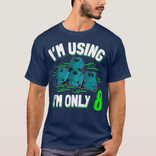 8e verjaardag 8 jaar oud PC-gamer WASD-gamingvideo T-shirt