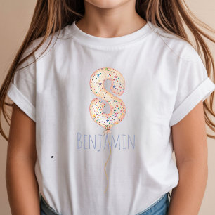 8e verjaardag Ballon Mijlpaal Verjaardagsfeestje T-shirt