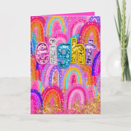 8e verjaardag bedankkaart