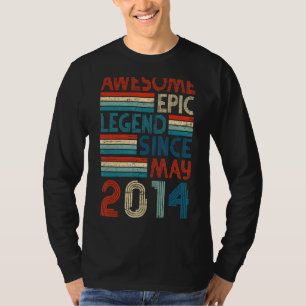 8e verjaardag Geweldige Epic Legend sinds mei 2014 T-shirt