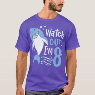 8e verjaardag IM 8 haai T-shirt
