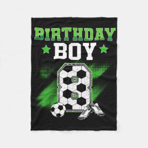 8e verjaardag jongen voetbal 8 jaar oud sport 8jr fleece deken