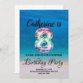 8e verjaardag kaart (Voorkant / Achterkant)