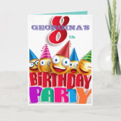 8e verjaardag Kaart Boy of Girl aanpassen (Voorkant)