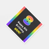 8e verjaardag: Regenboogspectrum # 8, Aangepaste n Servet (Hoek)