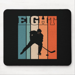 8e verjaardag Retro IJshockey 8 Jaar Oude Jongen M Muismat
