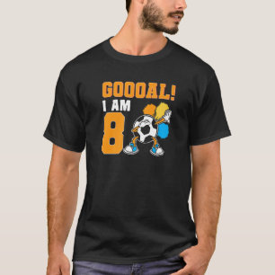 8e verjaardag Voetbal Voetbal Verjaardag Partij 8 T-shirt