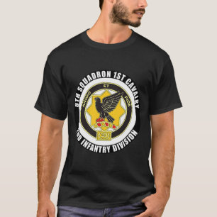 8e vierkante 1e Cavalerie 2e infanteriedivisie T-shirt
