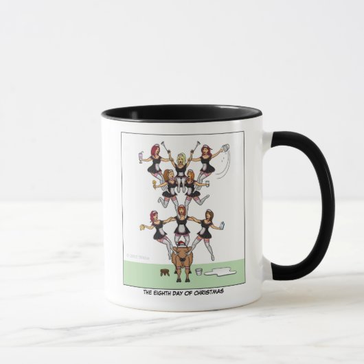 8ème Jour de tasse de Noël (huit domestiques (Droite)