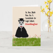 8ème Petite-fille de carte d'obtention du diplôme (Fleur jaune)