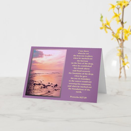 8h27 de proverbes - 29" j'étais là…" CARTE (Fleur jaune)