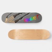 8in SHREDDING IT DECK Skateboard (Horizontaal)