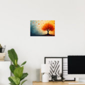 8K Abstract Visions: Modern Textures & Fluid Art Poster (Thuiskantoor)