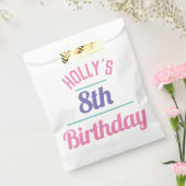8th Birthday Party Snoep Bag Bedankzakje (Gezegeld)