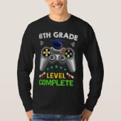 8th Grade Graduation Level Complete Gamer 2022 T-shirt (Voorkant)