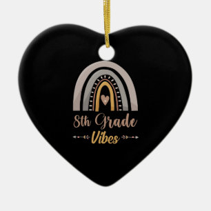 8th Grade Vibe Achtste Klas Terug naar School Keramisch Ornament