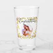 8th Wedding Anniversary Spring Flowers Photo Glas (Voorkant)