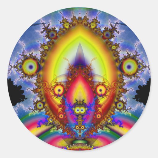 8uul glad ronde sticker (Voorkant)