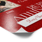 8x10 40e Ruby Annivsersary Foto Collage Foto Afdruk (Hoek)