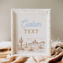 8x10 Aangepast Western teken