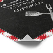 8x10 achtertuin BBQ Aangepaste driedaagse Tafel Poster (Hoek)