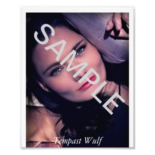 8x10 Acting Zed/Comp Kaart Foto Afdruk (Voorkant)